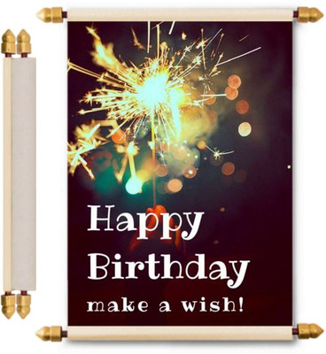 

Lolprint Birthday Scroll Greeting Card(Multicolor, Pack of 1)