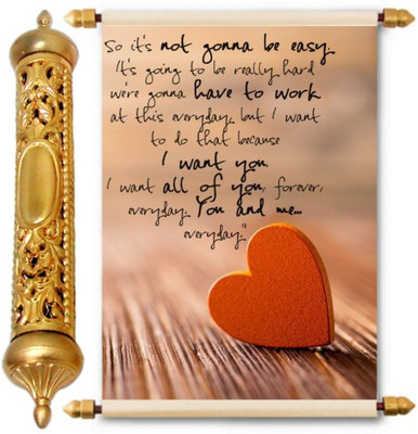 

Lolprint Gold Love Scroll Greeting Card(Multicolor, Pack of 1)