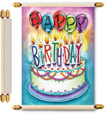 

Lolprint Birthday Scroll Greeting Card(Multicolor, Pack of 1)