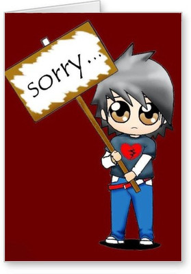 

Lolprint Sorry Greeting Card(Multicolor, Pack of 1)