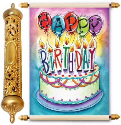 

Lolprint Gold Birthday Gift Scroll Greeting Card(Multicolor, Pack of 1)