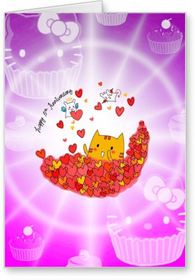 

Lolprint Happy Anniversary Greeting Card(Multicolor, Pack of 1)
