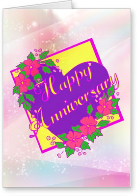 

Lolprint Happy Anniversary Greeting Card(Multicolor, Pack of 1)