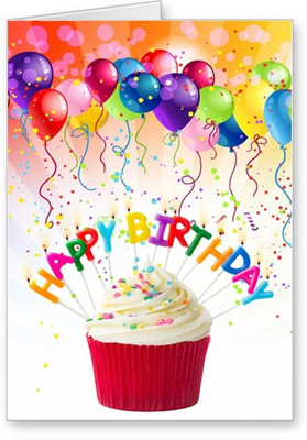 

Lolprint Happy Birthday Greeting Card(Multicolor, Pack of 1)