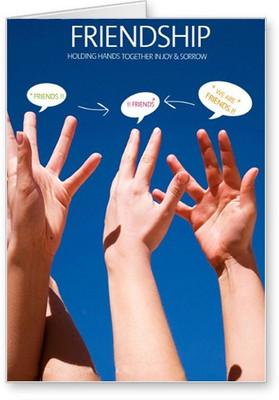 

Lolprint Holding Hands Friendship Day Greeting Card(Multicolor, Pack of 1)