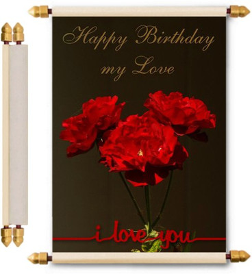 

Lolprint Birthday Scroll Greeting Card(Multicolor, Pack of 1)
