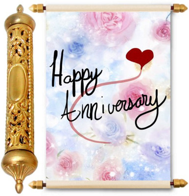 

Lolprint Gold Anniversary Gift Scroll Greeting Card(Multicolor, Pack of 1)