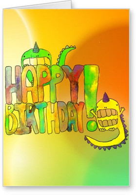 

Lolprint Happy Birthday Greeting Card(Multicolor, Pack of 1)