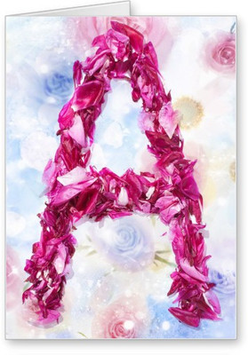 

Lolprint A Alphabet Letter Name Greeting Card(Multicolor, Pack of 1)