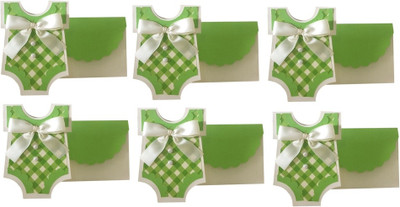 

Crack of Dawn Crafts Invitation Card(Green, Pack of 6)