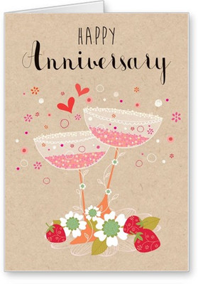 

Lolprint Happy Anniversary Greeting Card(Multicolor, Pack of 1)