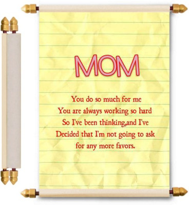 

Lolprint Mothers Day Gifts Scroll Greeting Card(Multicolor, Pack of 1)