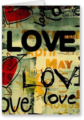 

Lolprint Designer Love Greeting Card(Multicolor, Pack of 1)