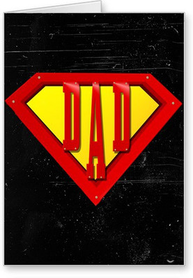 

Lolprint Super Dad Fathers Day Greeting Card(Multicolor, Pack of 1)