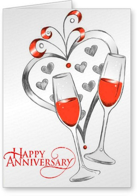 

Lolprint Happy Anniversary Greeting Card(Multicolor, Pack of 1)
