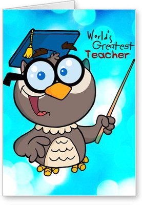 

Lolprint Worlds Greatest Teacher Day Greeting Card(Multicolor, Pack of 1)