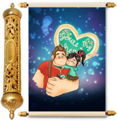 

Lolprint Gold Fathers Day Gift Scroll Greeting Card(Multicolor, Pack of 1)
