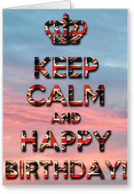 

Lolprint Keep Calm and Happy Birthday Greeting Card(Multicolor, Pack of 1)