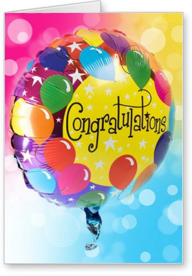 

Lolprint Congratulations Greeting Card(Multicolor, Pack of 1)