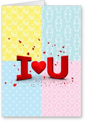 

Lolprint I Heart You Greeting Card(Multicolor, Pack of 1)