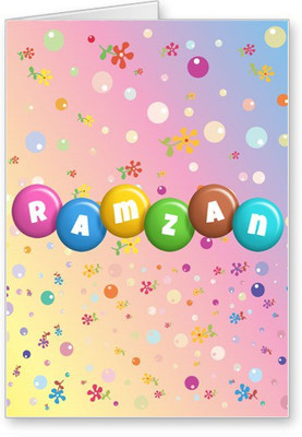 

Lolprint Ramzan Greeting Card(Multicolor, Pack of 1)