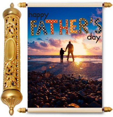 

Lolprint Gold Fathers Day Gift Scroll Greeting Card(Multicolor, Pack of 1)