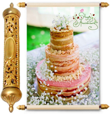 

Lolprint Gold Anniversary Gift Scroll Greeting Card(Multicolor, Pack of 1)