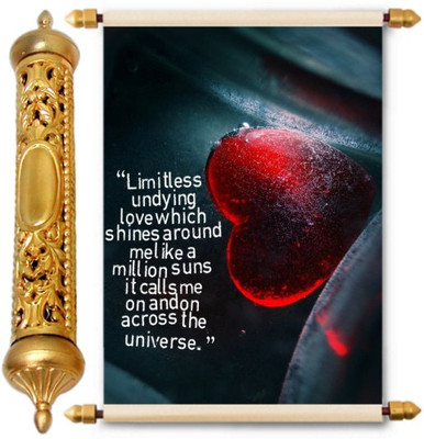 

Lolprint Gold Love Scroll Greeting Card(Multicolor, Pack of 1)