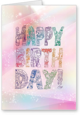 

Lolprint Art Happy Birthday Greeting Card(Multicolor, Pack of 1)