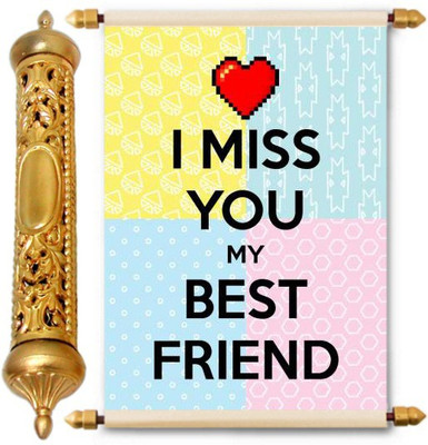 

Lolprint Gold Friendship Day Gift Scroll Greeting Card(Multicolor, Pack of 1)