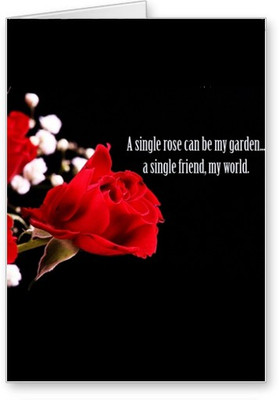 

Lolprint Rose Friendship Day Greeting Card(Multicolor, Pack of 1)
