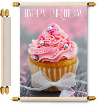 

Lolprint Birthday Scroll Greeting Card(Multicolor, Pack of 1)