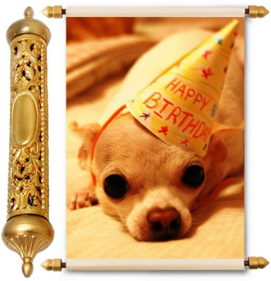 

Lolprint Gold Birthday Gift Scroll Greeting Card(Multicolor, Pack of 1)