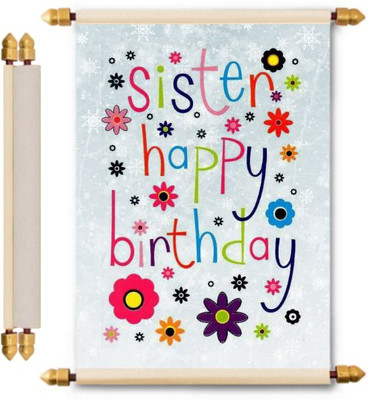 

Lolprint Birthday Scroll Greeting Card(Multicolor, Pack of 1)