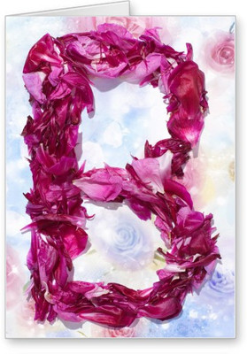 

Lolprint B Alphabet Letter Name Greeting Card(Multicolor, Pack of 1)