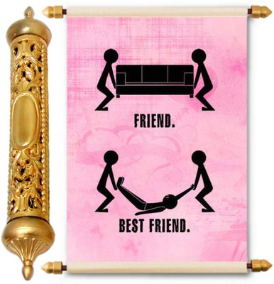 

Lolprint Gold Friendship Day Gift Scroll Greeting Card(Multicolor, Pack of 1)