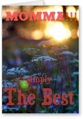 

Lolprint Best MOMMA Mothers Day Greeting Card(Multicolor, Pack of 1)