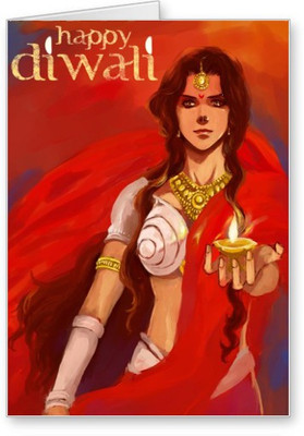 

Lolprint Diwali Greeting Card(Multicolor, Pack of 1)