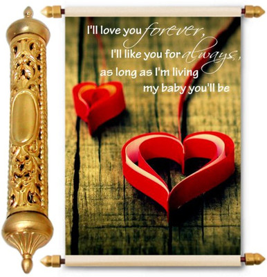 

Lolprint Gold Love Scroll Greeting Card(Multicolor, Pack of 1)