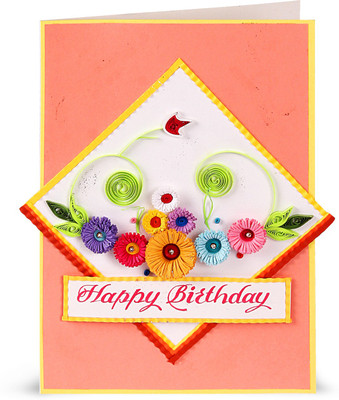 

Handcrafted Emotions Birthday Greeting Card(Multicolor, Pack of 1)