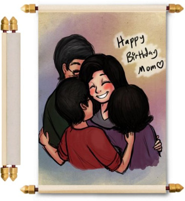

Lolprint Birthday Scroll Greeting Card(Multicolor, Pack of 1)