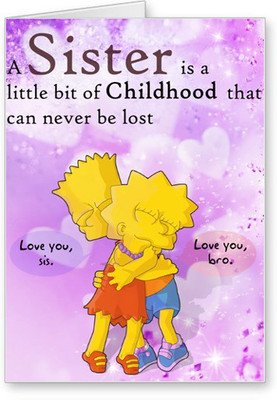 

Lolprint Love You Rakhi Greeting Card(Multicolor, Pack of 1)