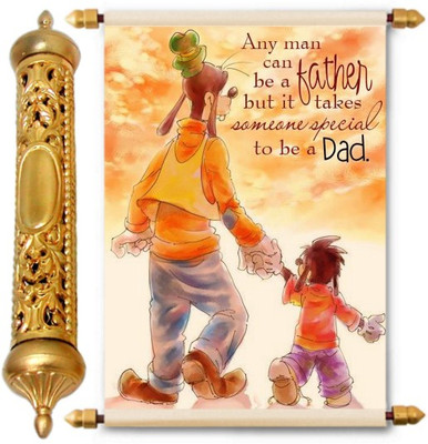 

Lolprint Gold Fathers Day Gift Scroll Greeting Card(Multicolor, Pack of 1)