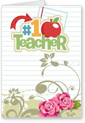

Lolprint No. 1 Teachers Day Greeting Card(Multicolor, Pack of 1)