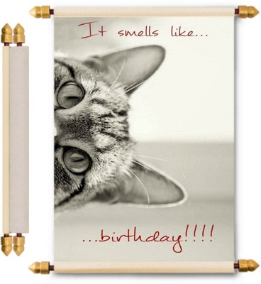 

Lolprint Birthday Scroll Greeting Card(Multicolor, Pack of 1)
