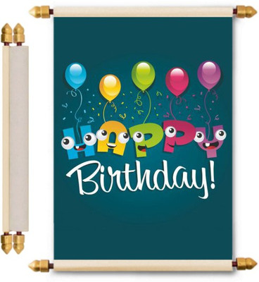 

Lolprint Birthday Scroll Greeting Card(Multicolor, Pack of 1)