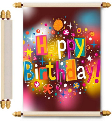 

Lolprint Birthday Scroll Greeting Card(Multicolor, Pack of 1)
