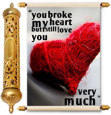 

Lolprint Gold Love Scroll Greeting Card(Multicolor, Pack of 1)