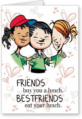 

Lolprint Friends And Lunch Friendship Day Greeting Card(Multicolor, Pack of 1)
