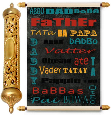 

Lolprint Gold Fathers Day Gift Scroll Greeting Card(Multicolor, Pack of 1)